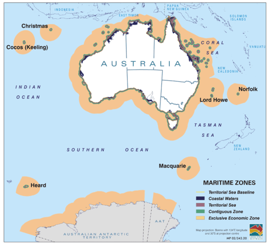 Australia maritime zones