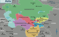 Central Asia Map and Security