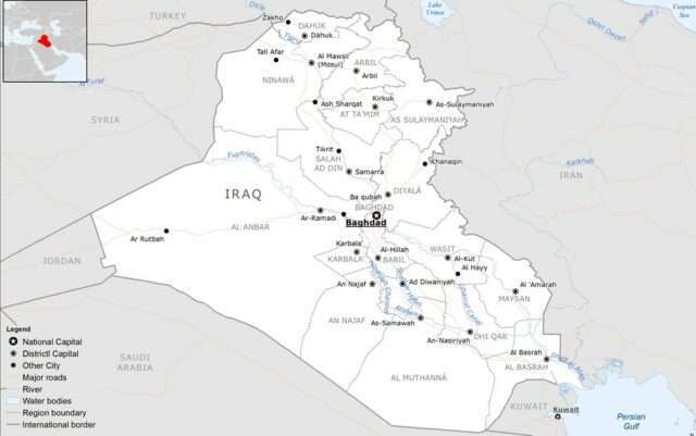 Iraq map