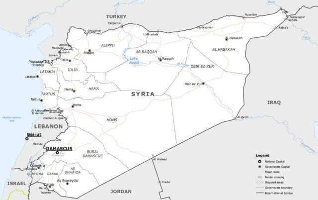 Map of Syria