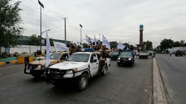 Taliban parade in Kabul, Afghanistan